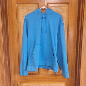 Under Armour Men's Rival Fleece Pullover Hoodie Blue Size L